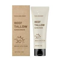 ISBEAUSOLS Beef Tallow Sunscreen SPF 30, Suncream for Face and Body