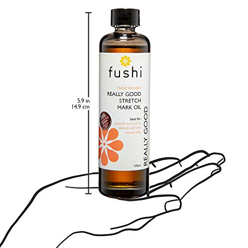 Fushi Really Good Stretch Mark Oil 100ml | Best for Stretch Marks, Scars, Dehydrated Skin & Uneven Skin Tone | Unfragranced Natural Formulation | Triple Strength Indian Tulsi |Ethical & Vegan
