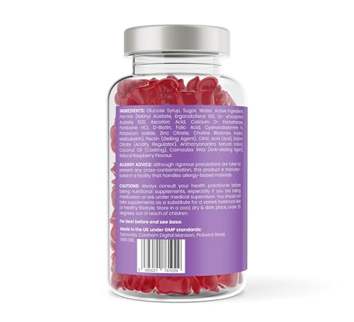Sanovida Multivitamin Gummies for Women & Men - 5 Months Supply - 13 Multivitamins & Minerals - 150 Vitamin Gummies - with Vitamin C, A, D, B, Biotin & Zinc - Berry Flavoured Chewable Multivitamins Adults