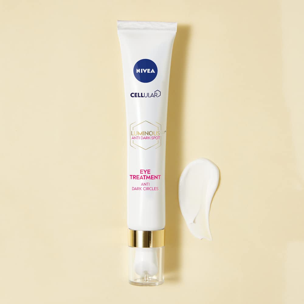 NIVEA Cellular LUMINOUS 630 Anti-Dark Circles Eye Treatment Cream (15ml), Eye Cream for Dark Circles with Hydrating Formula, Made with Caffeine and Hyaluronic Acid