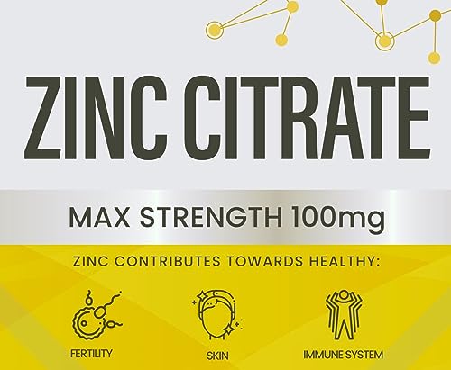 Vitmad Zinc 100mg x 180 Tablets Max Strength 300% RDA