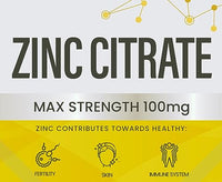 Vitmad Zinc 100mg x 180 Tablets Max Strength 300% RDA
