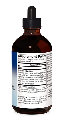 Planetary Herbals Calm Child Herbal Syrup - Includes Soothing Botanicals Chamomile, Lemon Balm, Catnip & More - 8oz