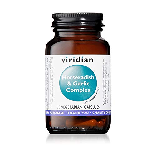 Viridian Horseradish & Garlic Complex - Vitamin C & Zinc - 30 Vegicaps