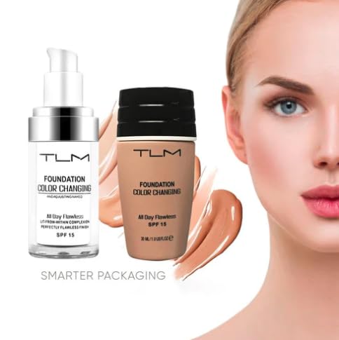 Glamza TLM Self Adjusting Colour Changing Fouddation - Smart Packaging