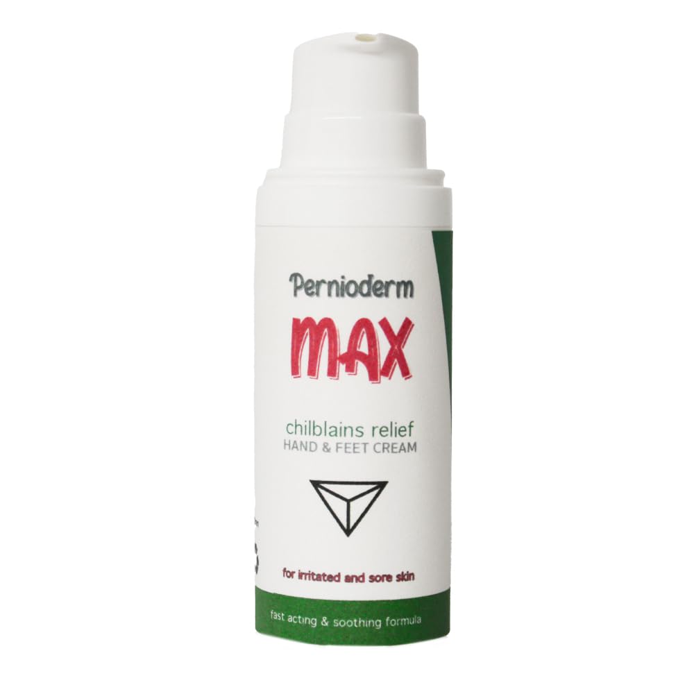 Pernioderm Max Relief Chilblains Cream 50ml | Intense Relief Formula for Irritated Sore Skin | Zinc, Witch Hazel & Tea Tree…