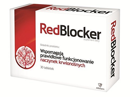 Aflofarm REDBLOCKER - 30 Tablets - a Dietary Supplement Ingredients Support: the Proper Functioning of Blood Vessels - the Production of Collagen