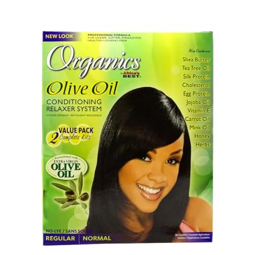Generic MURPHY'S BRUSH AND JAR WITH Africa Best Olive Oil Relaxer Regular (2 Application)