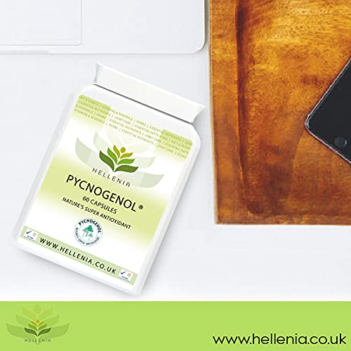 Hellenia Pycnogenol - French Maritime Pine Bark Extract 30mg - 60 Capsules