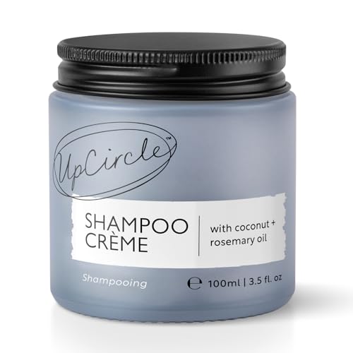 UPCIRCLE UpCircle Shampoo Crème with Rosemary Oil + Pink Berry – Gentle Formulation To Soothe + Cleanse – Coconut + Grapefruit oil – Natural, Vegan + Cruelty-Free