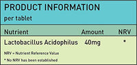 Probiotic 6 Billion CFU Lactobacillus Acidophilus Supplements Perfect For Bacteria Culture, Colon, Digestion | 60 Tablets