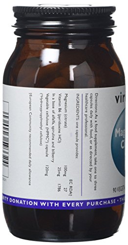 Viridian Magnesium Citrate with B6 - 90 Vegicaps