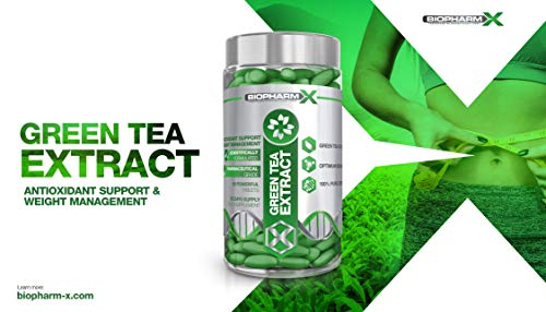 Biopharm-X Green Tea Tablets 9000mg (60 Tablets) Strongest Legal Green Tea Extract 100% Pure Certified