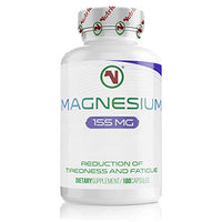 Nutriodol Magnesium Bisglycinate - Up to 465mg per Day | 180 x Easy to Swallow Capsules | 60 Days Minimum Supply | Reduce Tiredness and Fatigue