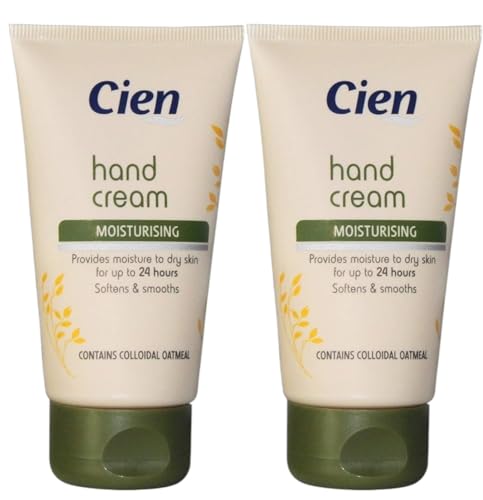 2x Lidl - Cien - Hand Cream Moisturising - Keeps moist for up to 24 hours - 75mL Each