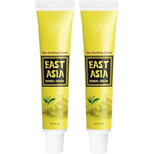Herbal Cream, East Asian Natural Herbal Cream Set, Natural Moisturising Cream With Botanicals, Soothing Skin For Hydrating Improve Skin, Nourishing Formula for Soft Skin (2Pcs)