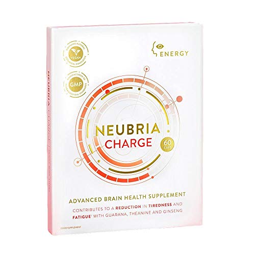 Charge - Advanced Brain Health Supplement containing Panax Ginseng and Guarana to Provide a Natural, Slow-Release Energy for Improved Sustained Focus – Natural Focus Supplement - by Neubria