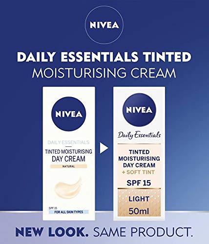 3 x NIVEA® Daily Essentials Tinted Moisturising Day Cream Natural SPF 8 50ml