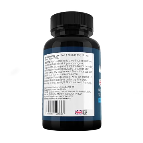 SUPPLEMENT PARADISE ALPHACUR Advanced Nerve Support Supplement – Marine Collagen, Vitamin C & B3 Blend – 60 Capsules – Nutritional Support for Healthy Nerves