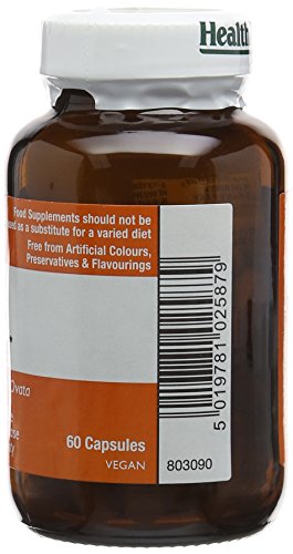 HealthAid Psyllium Husk, Fibre, 1000mg 60 Vegan Capsules