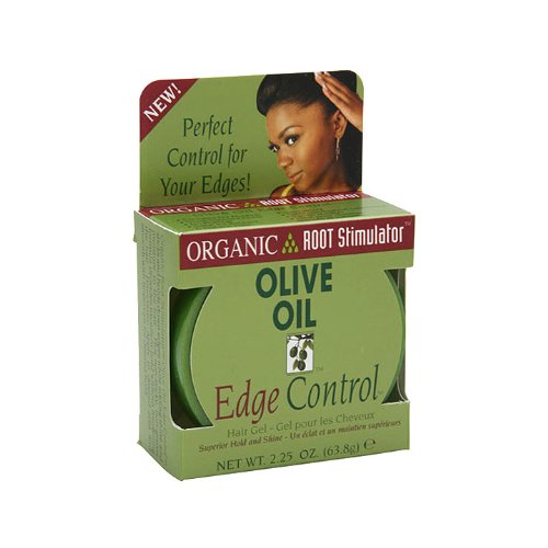 Organic R/S Organic R/s Root Stimulator Olive Oil Edge Control Hair Gel, 2.25 Ounce (Pack of 2)