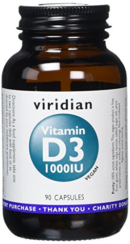 Viridian Vitamin D (Vegan) 1000iu, 90 Vegetarian Capsules
