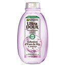 Garnier Ultra Doux - Softness & Shine Smoothing Shampoo with Rice Water Infusion - Unruly and Unruly Hair - 250 ml