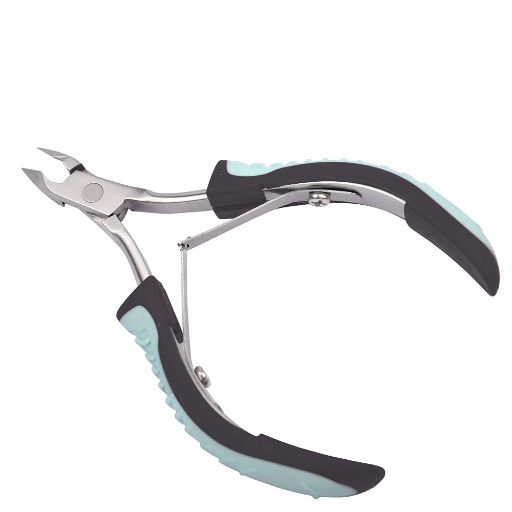 IVON DQ-01 Professional Non-Slip Stainless Steel Cuticle Cutter,Blue