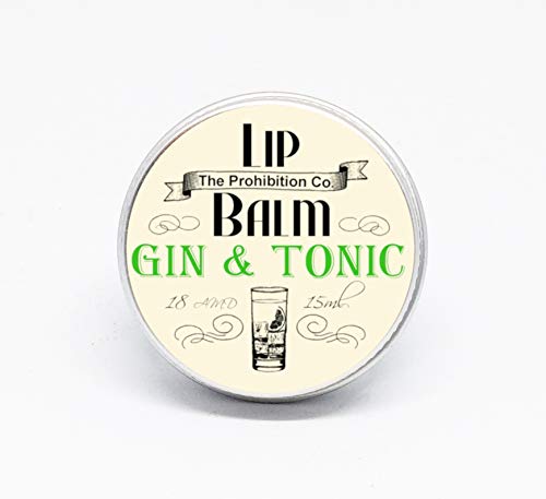 Half Ounce Cosmetics Gin & Tonic Lip Balm 15ml Tin - Organic, Moisturizing, Palm Oil Free