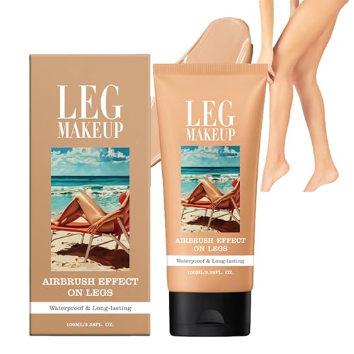 OunTechGlory Leg Makeup Concealer - Full Coverage, Waterproof with No Transfer Formula. Covers Varicose Veins, Scars, Tattoos. Ideal for Mature Skin. Easy Application