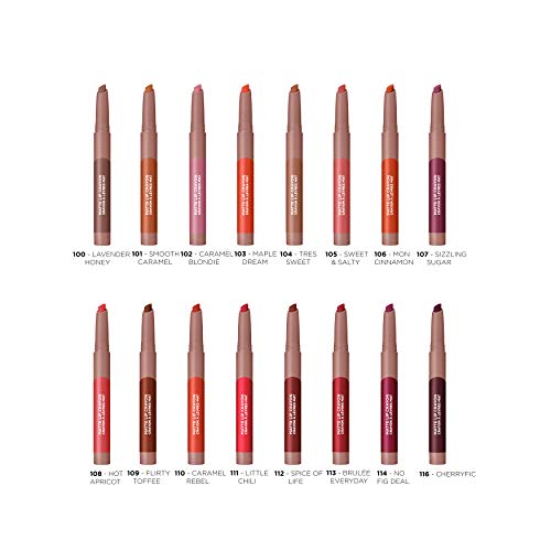 L'Oreal Paris Infallible Very Matte Lip Crayon Lipstick, Smudge Proof, Nude Lipstick, 100 Lavender Honey, 1 kg