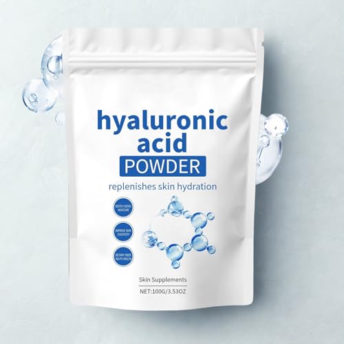 Tongyend Hyaluronic Acid Powder-Hyaluronic Acid Powder-for Skin Care, Moisturizing Ingredient for Facial Serum & Skin Moisture (100g)