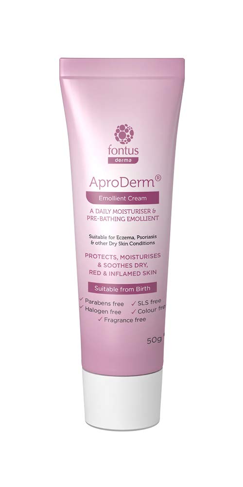 AproDerm Emollient Cream 50g Tube- Suitable for Dry Skin, Dermatitis, and Eczema (50g) - Vegan