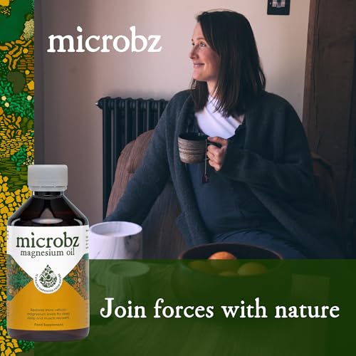microbz MICROBZ Magnesium Oil | 250 ml | High Absorption Magnesium Chloride for Muscle Recovery, Cramps, Sleep & Relaxation, with Dead Sea Minerals – No Preservatives – Liquid Topical Magnesium, Vegan