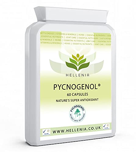 Hellenia Pycnogenol - French Maritime Pine Bark Extract 30mg - 60 Capsules