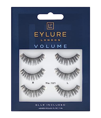 Eylure Strip False Lashes No.101, 3 pairs