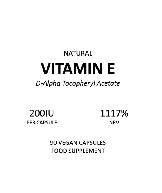 ALPHA01 Vitamin E 200IU D-Alpha Tocopherol – 100% Natural Vitamin E – 90 Vegan Capsules – Highly Absorbable – 3 Month Supply – Protects Cells from Oxidative Stress – by Alpha01