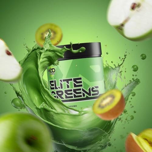 Elite Greens Superfood - WOD Powders | 34 Vegan Superfoods and Natural Ingredients, Green and Red Fruits, Berries,Vegetables, Prebiotics & Digestive Enzymes - 500g (Strawberry & Lime)