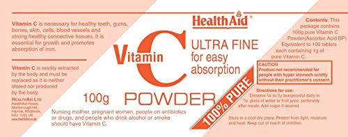 HealthAid Vitamin C 100% Powder 100g