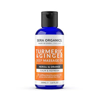 Turmeric Massage Oil with Ginger, Neroli & Orange │ Uplifting Body Oil for Mood, Energy & Radiant Skin │ Aromatherapy Citrus Oil │ Natural Daily Use – 100ml by Sera Organics