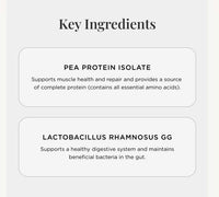 JSHealth Vegan Pea Protein Powder with Probiotics - Vanilla Bean Flavor - Gluten Free, Non GMO, Plant Based Protein Drink Mix, 300g