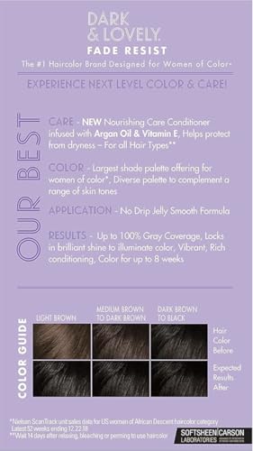 Dark and Lovely Jet Black 371 Fade Resist Permanent Hair Colour Hair Dye Up MURPHY'S HAIR AND BEAUTY