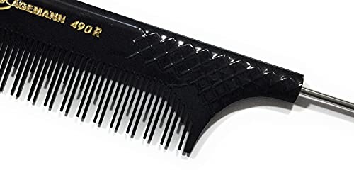 Hercules Sägemann 190R 490R Professional Needle Backing Comb Natural Rubber Needle Topping Comb with Alternating Teeth 2/1-9 Inch - Grip-Back 190 R 490 R