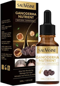 Anti-greying Hair Serum, Restore Nourishing Hair Serum, Ganoderma Nutrient Hair Darkening Serum, Natural Anti-Greying Hair Darkening Serum, for Thicker, Longer Hair, Restore Hair Natural Color 30ml