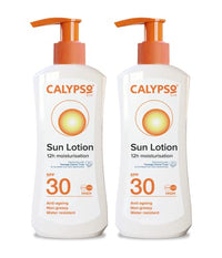 Calypso Sun Lotion SPF30 - Multipack 2 × 200ml ǀ 24 hour Moisturising, Water Resistant Sunscreen, Anti Ageing, High UVA and UVB Sun Protection