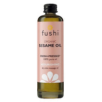 Fushi Organic Sesame Oil 100ml | Virgin & Fresh-Pressed |Rich in Vitamin E, B & Complex Minerals | Best for Scars, Dry Skin & Fine Lines | Ethical & Vegan | Manufactured in the UK