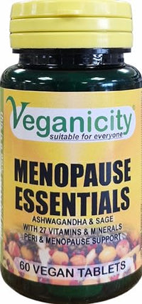 Veganicity Menopause Essentials : Women's Health Supplement : 60 Tablets, in a Planet-Friendly 99% Recycled Pot