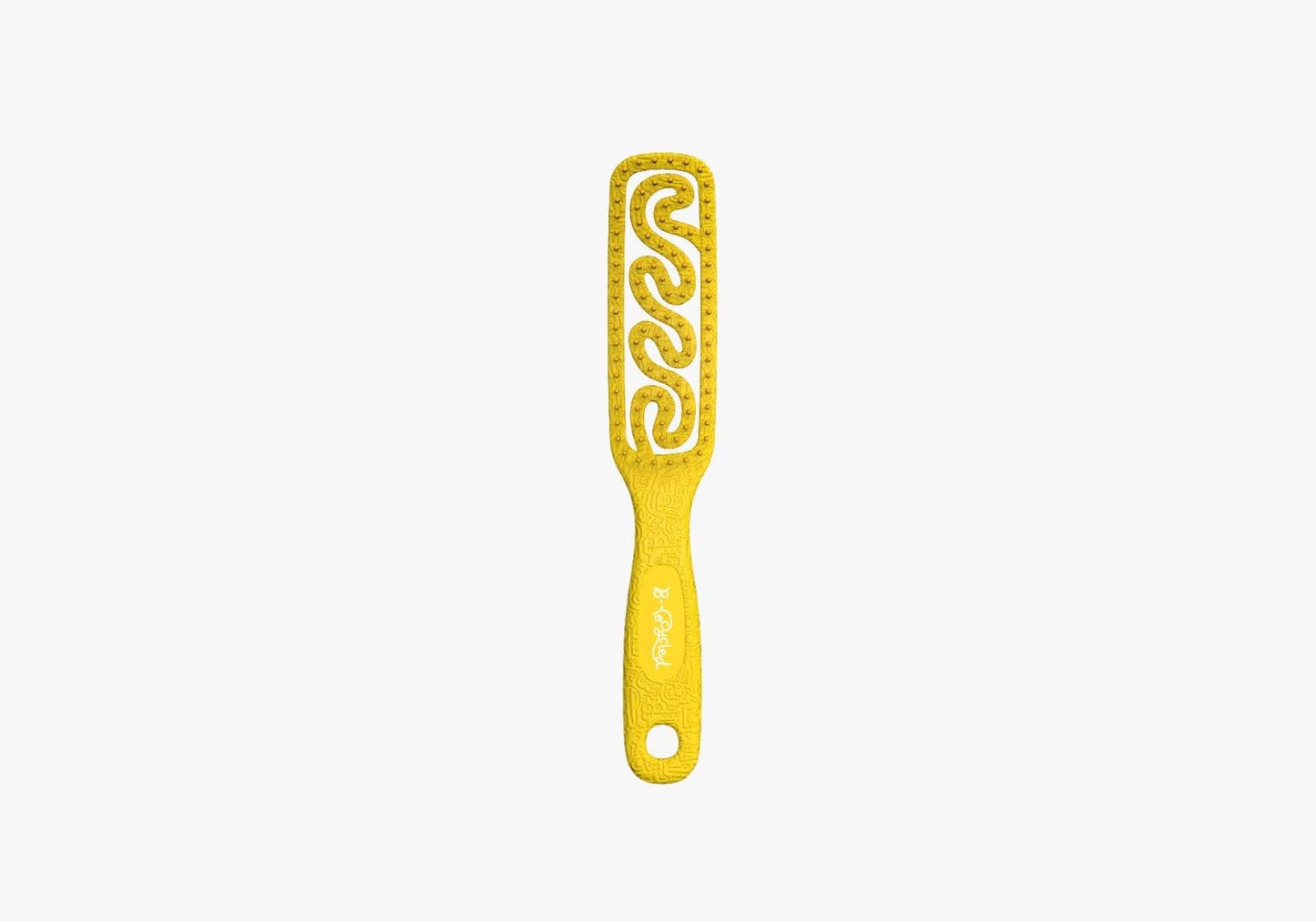 B recycled hair brush (40x230x42, yellow)
