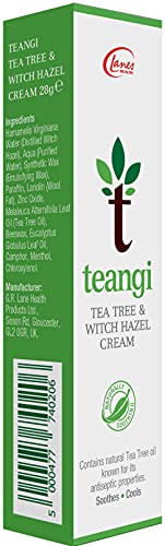 2 x Teangi Tea Tree & Witch Hazel Cream (28g) | 100% Naturally Pure | Skin Relief | Pain Relief