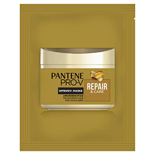 Pantene Pro-V & Care Hair Mask, Pack of 6 (6 x 25 ml), Hair Treatment, Hair Care for Dry Hair, For Damaged Dry Hair, Hair Care Shine, For Smooth and Shiny Hair